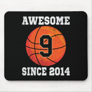 Mousepad 9º Aniversário De Basquete Com Mais De 9 Anos De I