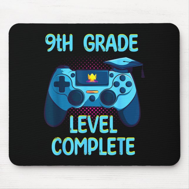Mousepad 9º ano completo último dia de escola engraçado (Frente)