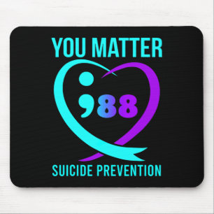 Mousepad 988 Sensibilização para a Prevenção do Suicídio