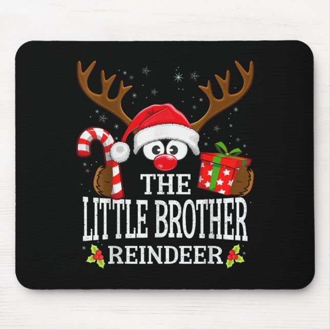 Mousepad 99 Matching Christmas Reindeer Squad Uni-adults &a (Frente)