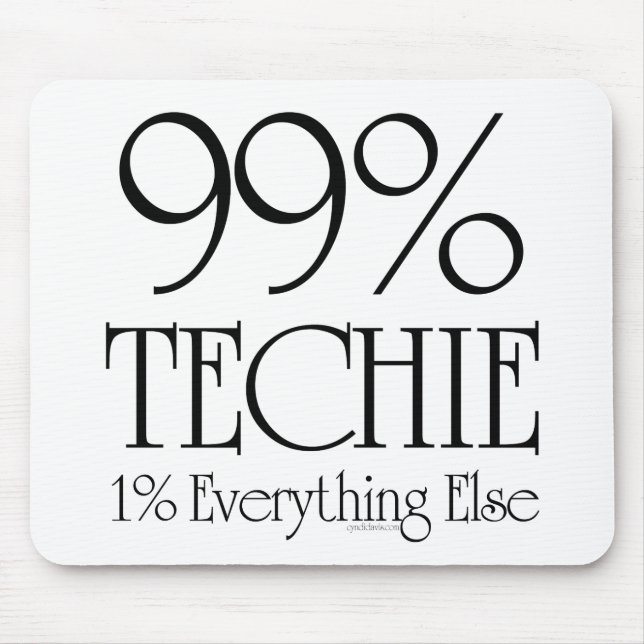 Mousepad 99% Techie (Frente)
