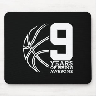 MOUSEPAD 9 ANOS DE SER INCRÍVEL BASQUETEBOL 9 ANIVERSÁRIO