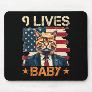 Mousepad 9 Vidas Por Trump 2024 Vitória Vencedor Trump