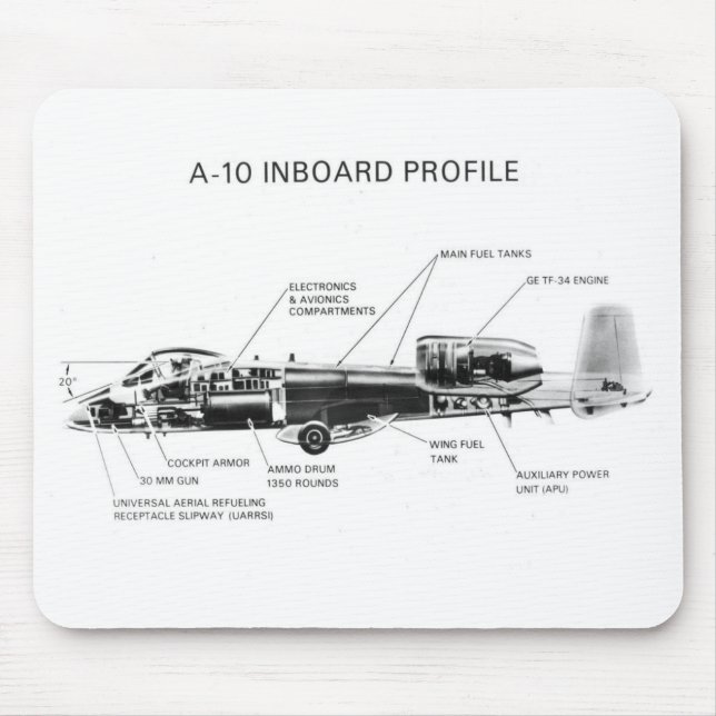 Mousepad A-10 raio II (Frente)