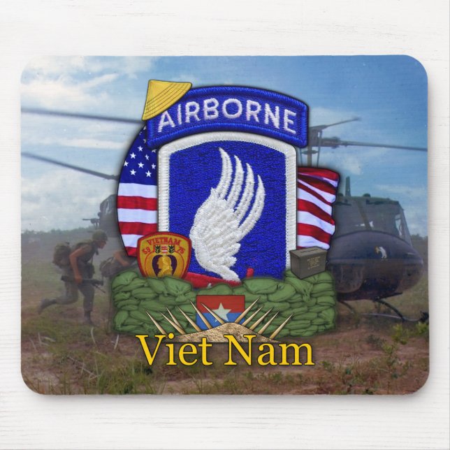 Mousepad a 173rd brigada transportada por via aérea Vietnam (Frente)