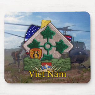 Mousepad a 4o guerra do vietname da divisão de infantaria