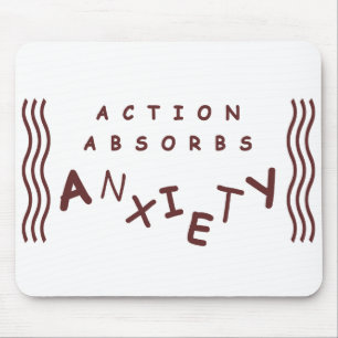 Mousepad A ação absorve a ansiedade