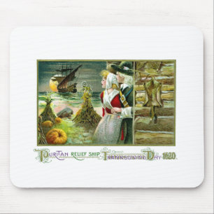 Mousepad A acção de graças do peregrino de 1620