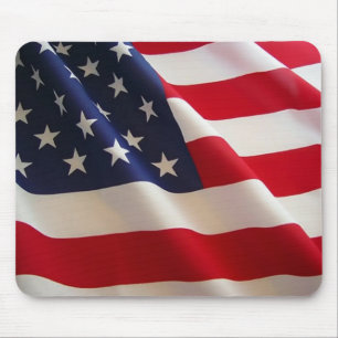 Mousepad A acenar com a bandeira americana