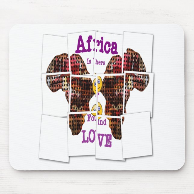 Mousepad A África é onde encontrei o Amor (Frente)