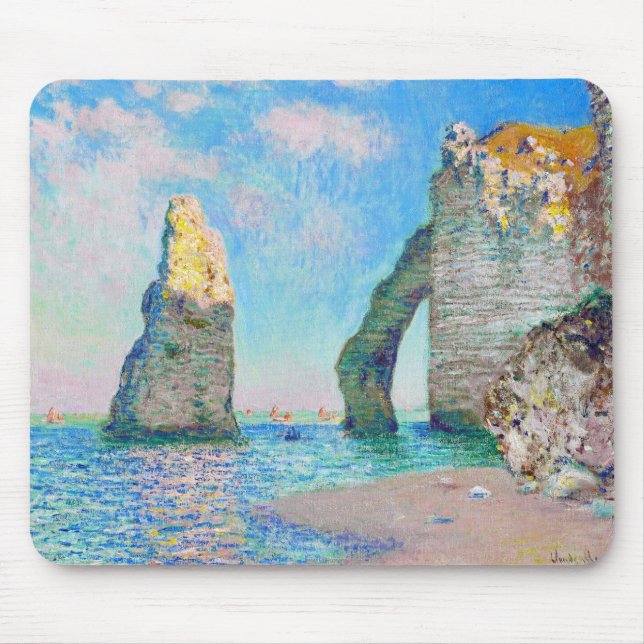 Mousepad A Agulha de Rock e o Porte d'Aval Claude Monet (Frente)