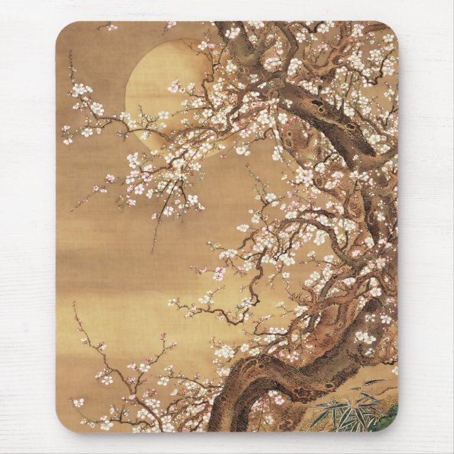 Mousepad A ameixa japonesa floresce à lua (Frente)