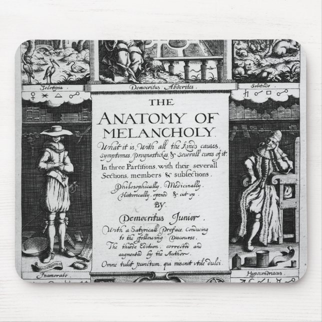 Mousepad A anatomia da melancolia (Frente)
