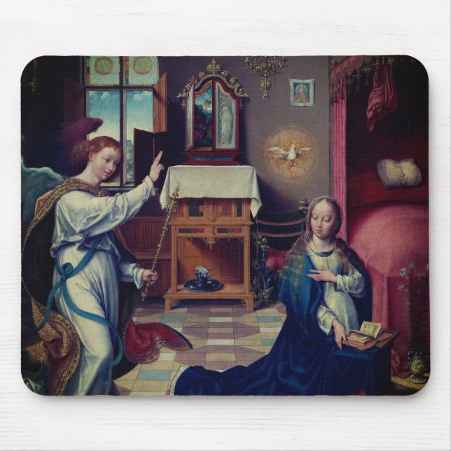 Mousepad A Anunciação por Joos van Cleve:  (Frente)