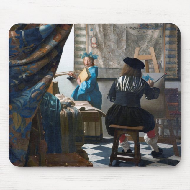 Mousepad A Arte da Pintura, Johannes Vermeer, 1666-1667 (Frente)