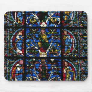 Mousepad A árvore de Jesse, janela de lanceta no facad