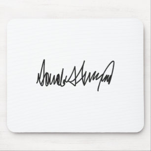 Mousepad A Assinatura Donald John Trump