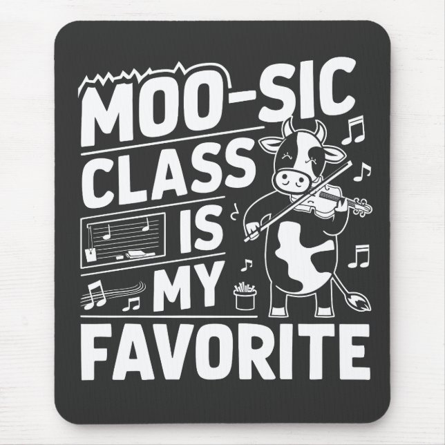 Mousepad A aula de moo é a minha escola de coco de moo, eng (Frente)