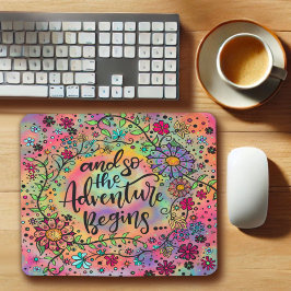 Mousepad A Aventura Floral bonito Começa Cotação