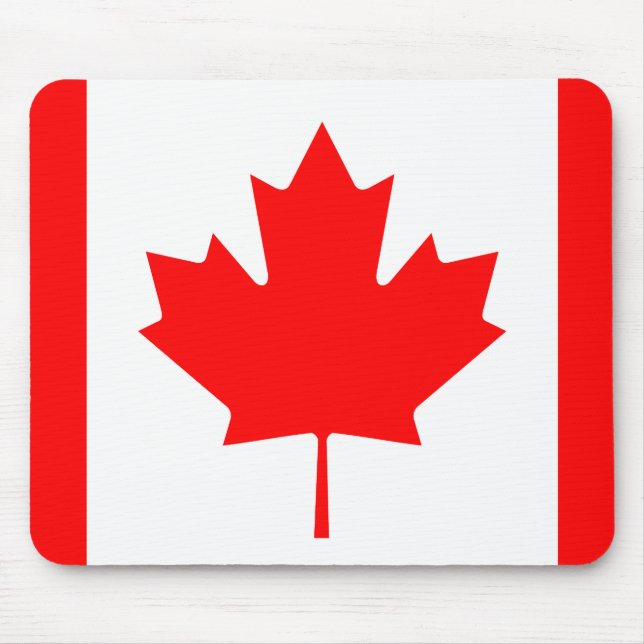 Mousepad A bandeira canadense - lembrança de Canadá (Frente)