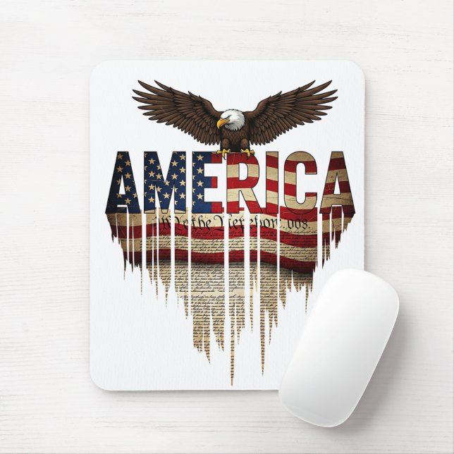 Mousepad A bandeira e a águia-gigantes da América (Com mouse)