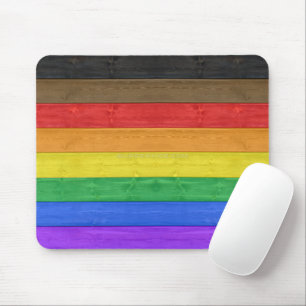 Mousepad A bandeira orgulho gay inclusiva de SlipperyJoe é 