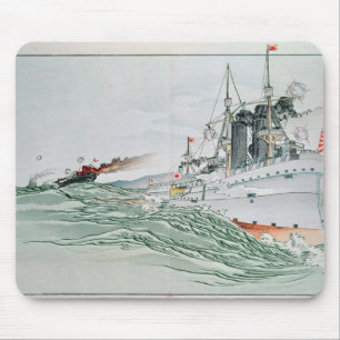 Mousepad A batalha de Yalu, o 17 de setembro de 1894