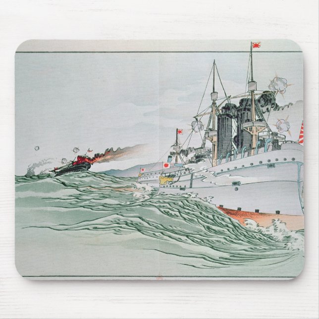 Mousepad A batalha de Yalu, o 17 de setembro de 1894 (Frente)