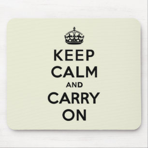 Mousepad A baunilha mantem a calma e continua