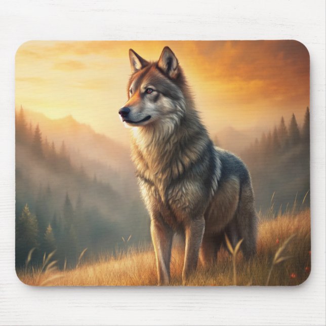 Mousepad A Beautiful Forest Wolf (Frente)