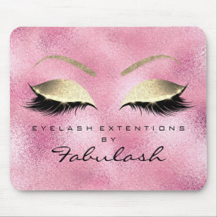 Mousepad A beleza Dourado cor-de-rosa do brilho chicoteia o