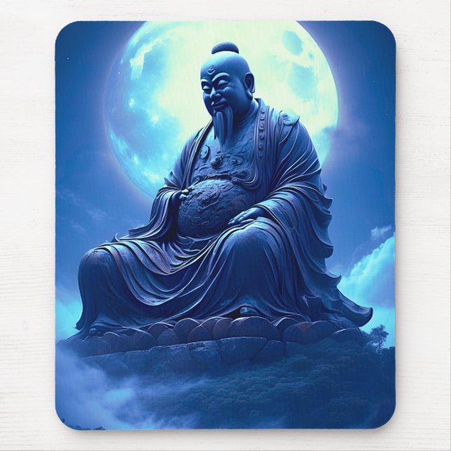 Mousepad A Benção da Lua Sobre a Estátua Celestial (Frente)