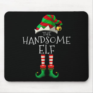 Mousepad A Bonita Família De Natal Elf Correspondendo Ao Xm