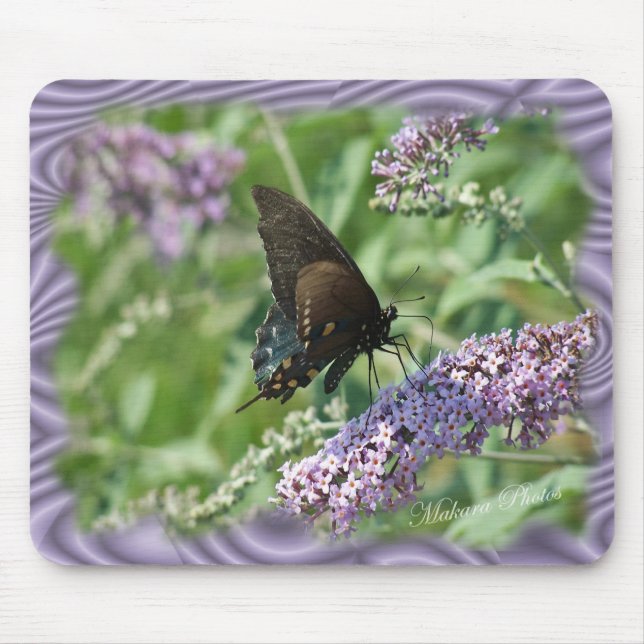 Mousepad A borboleta de Bush de borboleta personaliza (Frente)