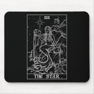 Mousepad A Bruxa Gótica das Estrelas do Dia das Bruxas