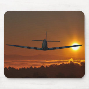 Mousepad A cabeça-quente voa no nascer do sol