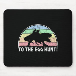 Mousepad À Caça Do Ovo - Páscoa De Dinossauro Coelho T-rex