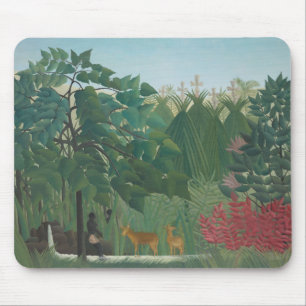 Mousepad A Cachoeira de Henri Rousseau, Arte Fino Antigo
