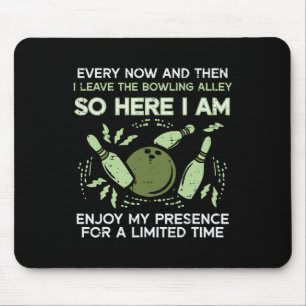 Mousepad A Cada Vez Deixo Boliche Beco Bowler Men Wo