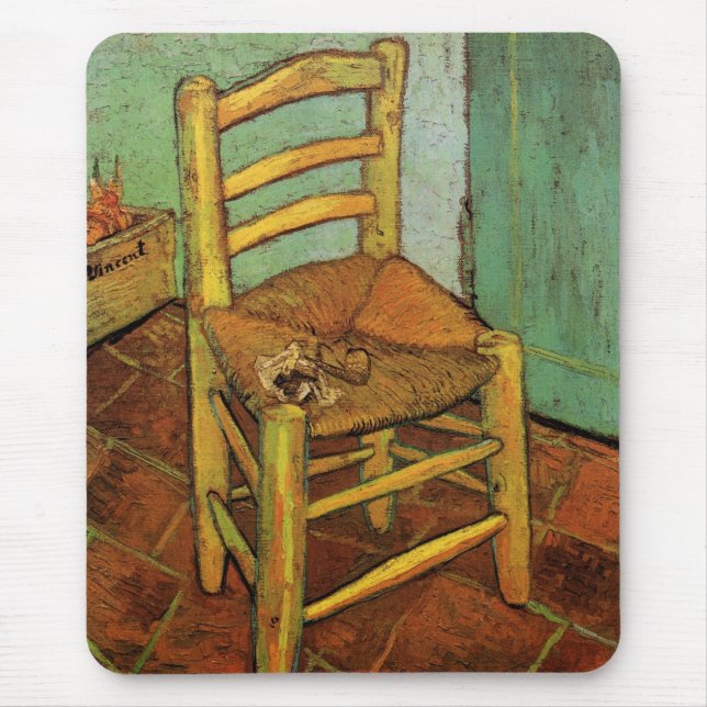 Mousepad A Cadeira de Vincent com seu Cachimbo por Vincent  (Frente)