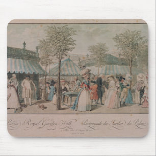 Mousepad A caminhada do jardim do Palais Royal, 1787