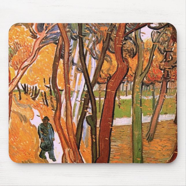 Mousepad A Caminhada: Folgas Caindo por Vincent van Gogh (Frente)