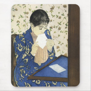 Mousepad A Carta de Mary Cassatt, Impressionismo Antigo