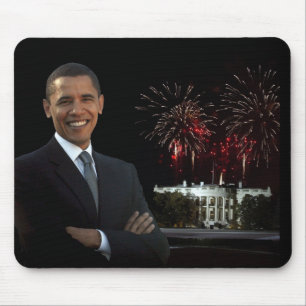 Mousepad A casa nova de Obama na noite