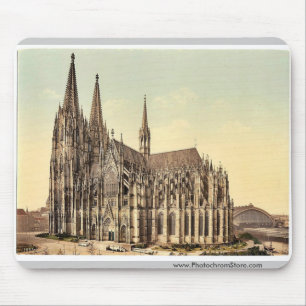 Mousepad A catedral, lado, água de Colônia, o Rhine,