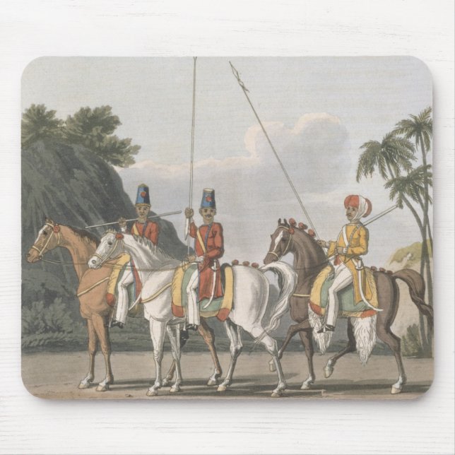 Mousepad A cavalaria irregular, exército de Bengal 1817, (Frente)