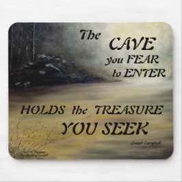 MOUSEPAD A CAVE QUE VOCÊ MERECE ENTRAR NO J. CAMPBELL MOUSE
