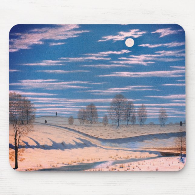 Mousepad A cena de inverno de Farrer em Lua: (Frente)