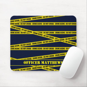 Mousepad A cena do crime policial não atravessa fita