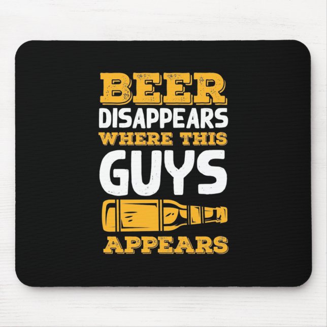 Mousepad A Cerveja Desaparece Onde Esta Cara É Exibida (Frente)